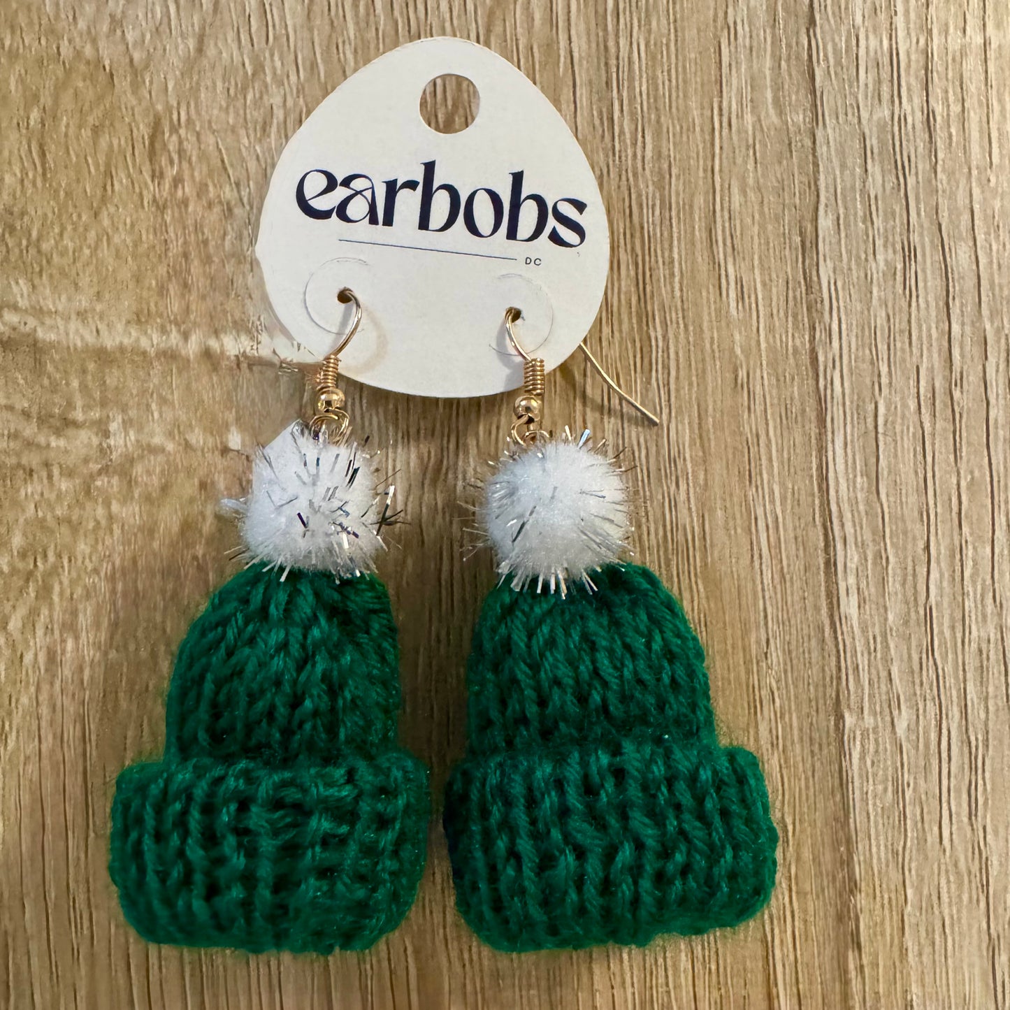 Knit Winter Hat EarBobs